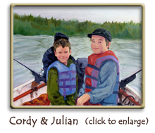 Wilson Portrait Art - Cordy & Julian